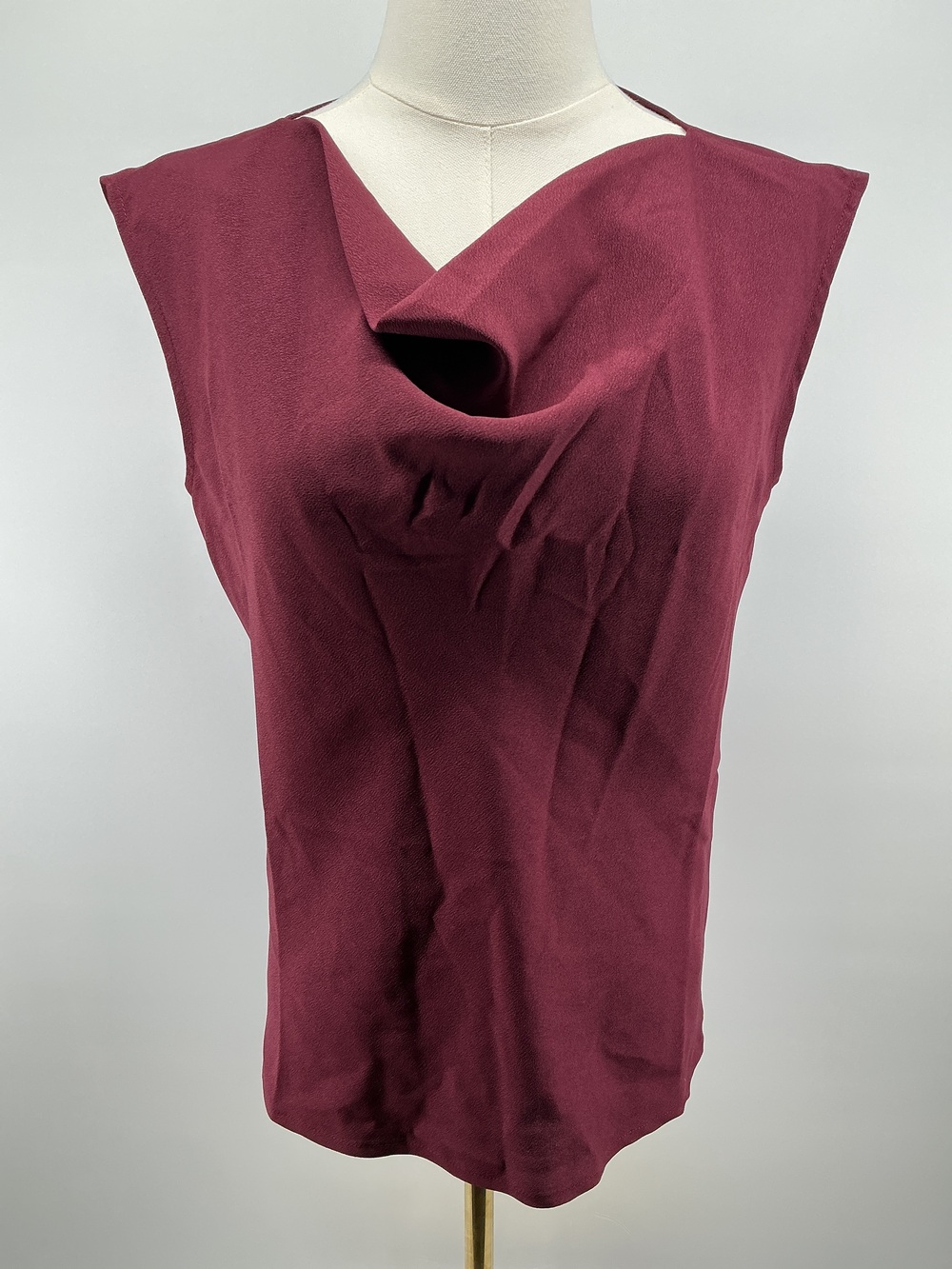 Draped Matte Cowl Neck Tank